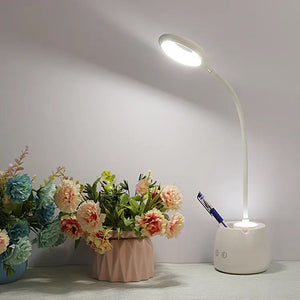 Flexible Desk Lamp and Mobile Phone